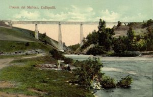 chile, COLLIPULLI, Puente del Malleco, Railway Bridge (1910s) Postcard
