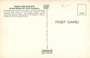 Colorado~US Air Force Academy~Airmen At Attention~Bronze Eagle & Eaglet~1960s