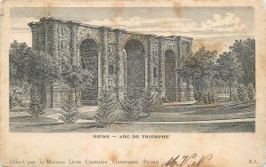 B588 France Reims triumphal arch 1903