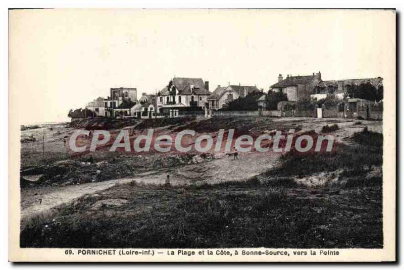 Postcard Old Pornichet L Inf La Plage and Cote Good Source to the Point