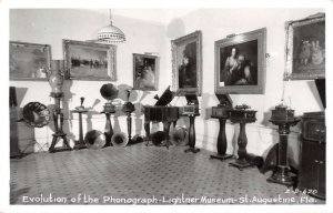 St Augustine Florida Lightner Museum Phonograph Real Photo Postcard AA28862