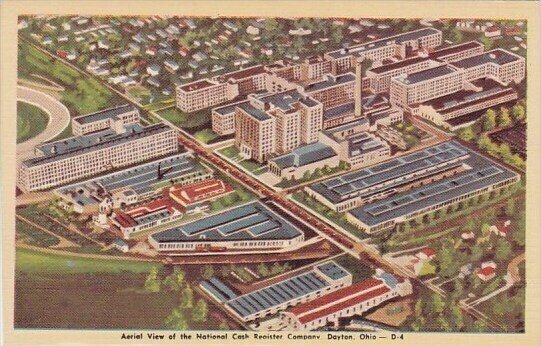 Aerial View Of The National Cash Reaister Company Dayton Ohio