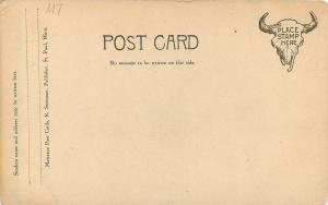 c1906 Postcard; Indian Pony Race on Fort Belknap Reservation, MT Native American