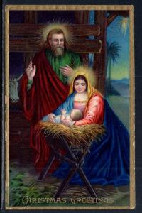 Christmas Greetings Nativity BIN