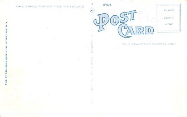 High School Old Forge, New York Postcard