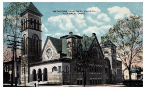 1917 Methodist Episcopal Church Norwalk Ohio Vintage Postcard PM