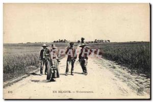 Old Postcard Folklore Peasants In Beauce Reapers TOP