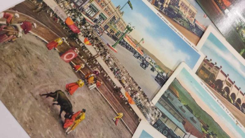 Group Of 9 Tijuana Mexico Street Scene Historic Bldgs Antique Postcards K30434