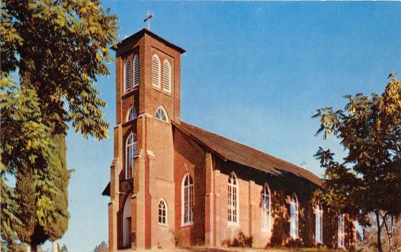Columbia State Park California 1950s Postcard St. Anne's Catholic Church