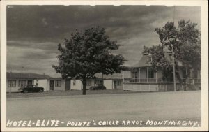 Montmagny Quebec Hotel Elite Pointe A Caille Real Photo Postcard