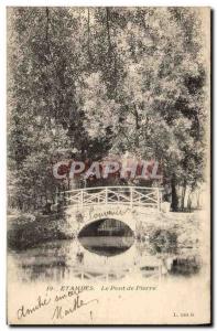 Old Postcard Etampes The Stone Bridge