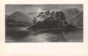 THE ISLAND GRASMERE CUMBRIA UK G P ABRAHAM REAL PHOTO POSTCARD