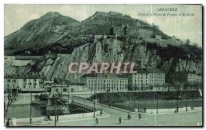 Postcard Grenoble Old Bridge Gate France and Forts