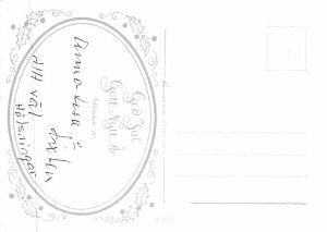 Merry Christmas Continental Size: Approx 4 X 6 inches (15 cm X 10.5 cm) Postcard