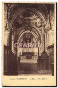 Postcard Old Organ Abbaye d & # 39Hautecombe The choir and stalls
