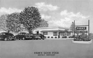 Shively Kentucky birds eye view Park's Good Food restaurant antique pc ZD549844