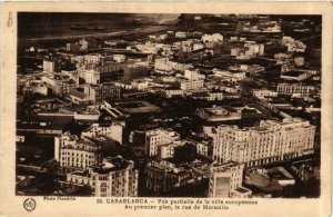 CPA AK CASABLANCA Vue partielle de la ville européenne MAROC (689720)