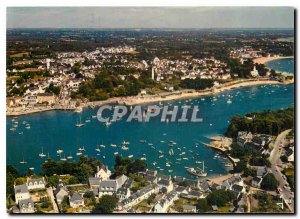 Postcard Modern Colors Benodet Brittany in Sainte Marine Sainte Marine Port L...