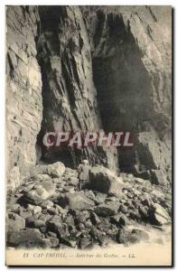 Old Postcard Cap Frehel Interieur des Grottes