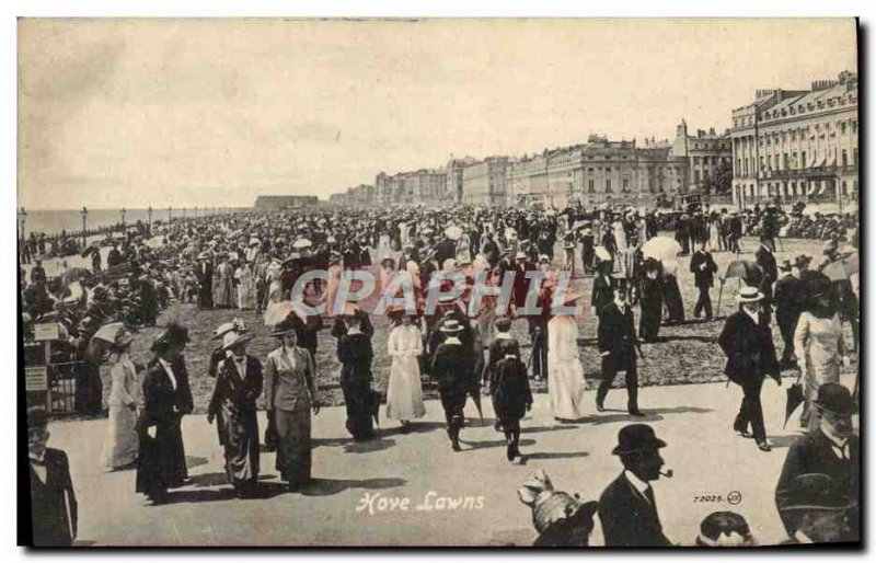 Old Postcard Hove Lawns