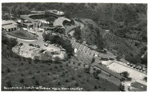 Postcard 1920's View Resort Balneario San José Purúa Michoacan Mexico RPPC Photo