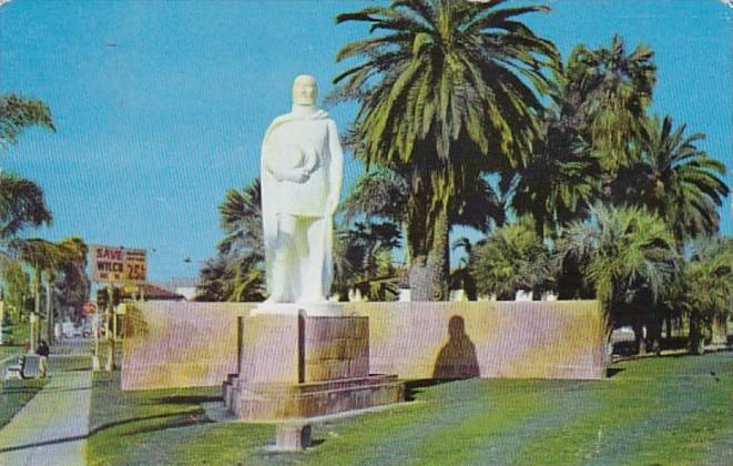 California Riverside Juan Bautista De Anza Statue 1954