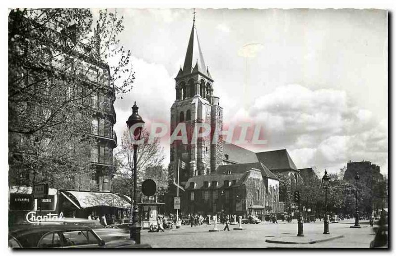 Old Postcard Church Paris Saint Germain des Pres