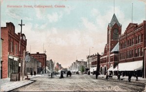 Hurontario Street Collingwood Ontario ON Ont c1906 Postcard E80 *as is