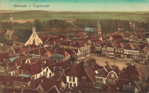 Netherlands Steenwijk Vogelvlucht  Vintage Postcard 07.57