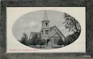 C-1910c Red Bluff California Presbyterian Church Frame PNC Glosso Series Tehema