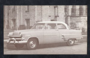 1953 FORD CUSTOMLINE SEDAN VINTAGE CAR DEALER ADVERTISING POSTCARD