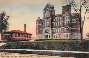 Marshalltown Iowa High School  and Manual Training Bldg Antique Postcard J46793