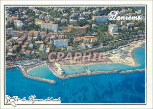 Postcard Modern Riviera Sanremo Aerial view