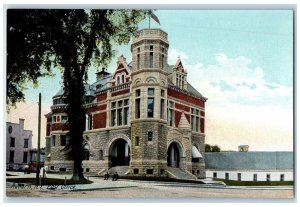 c1910's Post Office Scene Auburn New York NY Posted Antique Postcard