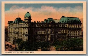 Postcard Montreal Quebec c1930s Windsor Hotel Now Le Windsor