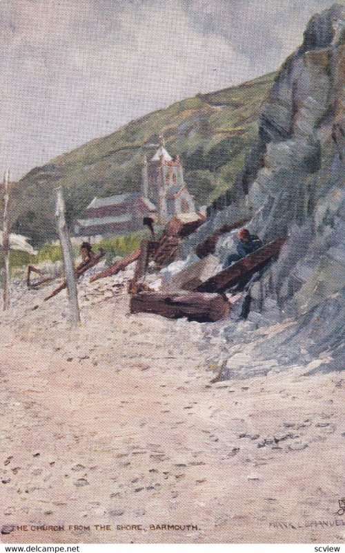 The Church From The Shore, Barmouth, Quaint Corners, 1900-1910s; TUCK 6407