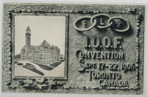 1906 I.O.O.F. Odd Fellows Convention Toronto Canada Postcard Q18