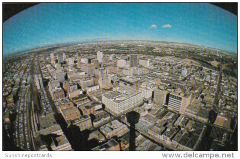 Canada Panoramic View Of Calgary Skyline Alberta