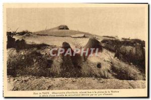 Old Postcard Fort de Vaux Observatory & # 39artillerie Army