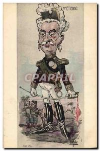 Old Postcard Illustrator Muller Mr Etienne Camel Army