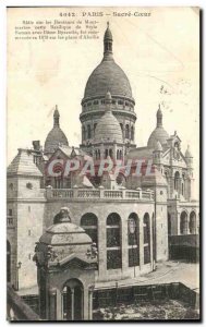 Old Postcard Paris Montmartre Sacre Coeur