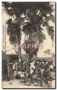 Old Postcard West Africa Walking In A Village