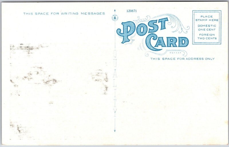 Manasquan Inlet, Manasquan New Jersey Diving Off Pier Dock Vintage Postcard