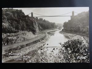 Bristol PORTWAY & SUSPENSION BRIDGE Clifton c1920's Old RP PC by Garrett 725