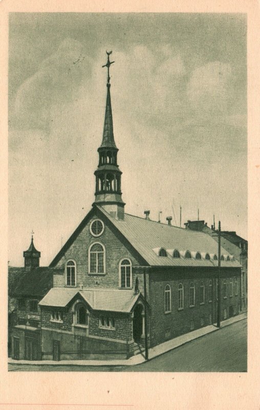 Quebec La Chapelle Des Congreganistes De La Haute Ville Canada Vintage Postcard