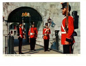 Soldiers in Vintage Uniforms Standing Guard, Old Fort Henry, Kingston, Ontario,