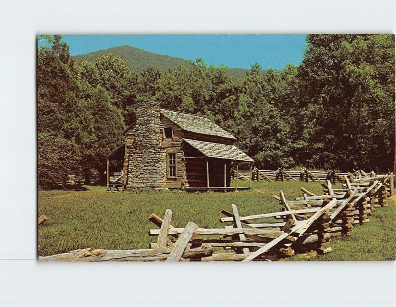 Postcard John Oliver Cabin, Cades Cove, Great Smoky Mountains National Park, TN