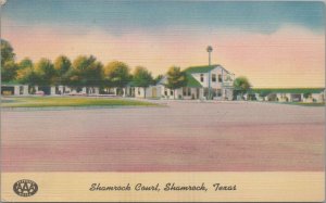 Postcard Shamrock Court Shamrock Texas TX