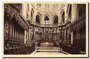 Old Postcard Auch Basilica of St. Mary Choir