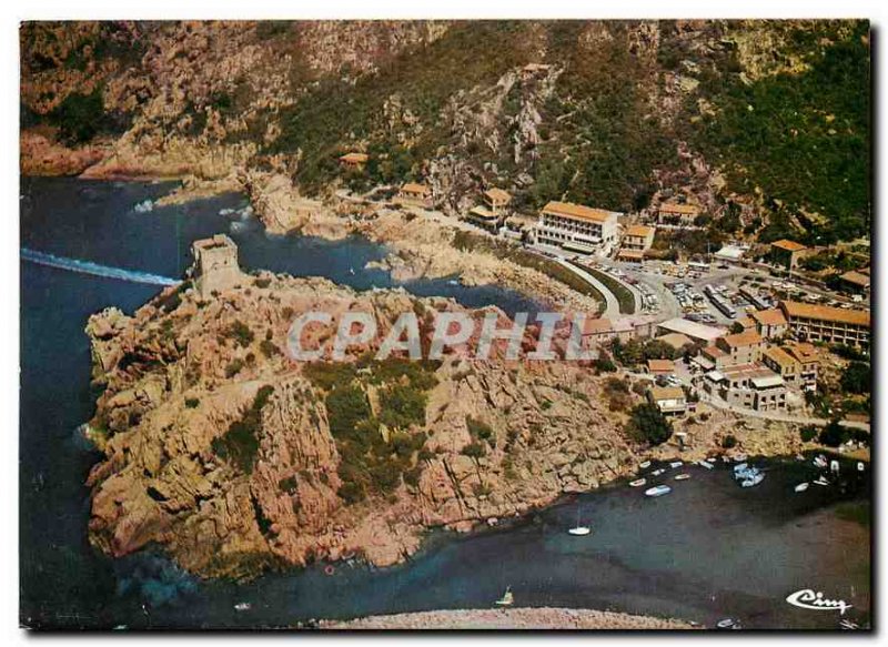 Old Postcard Corsica Island Paradise summer beauty Porto Aerial view tower